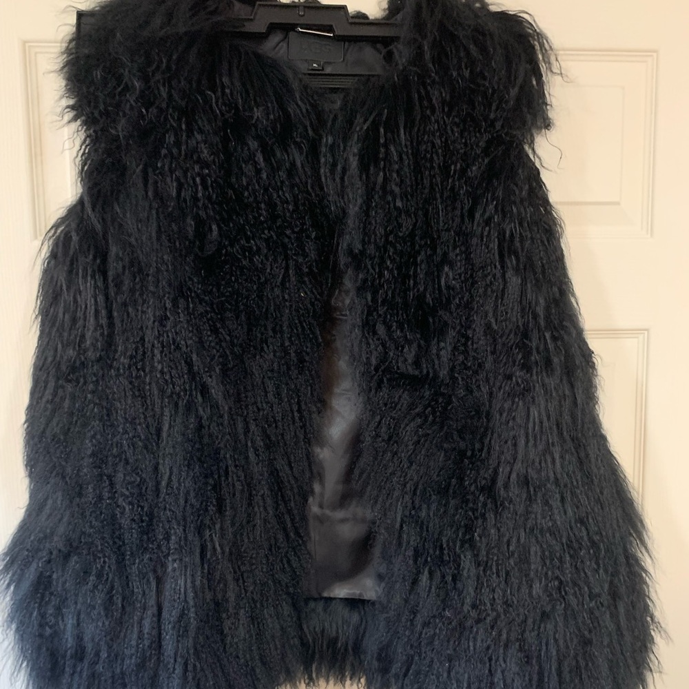 Abbey Mongolian Shearling Vest